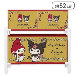 【マイメロディ&クロミ】マイメロディ クロミ フラワーレトロ3ボックス付き収納ケース