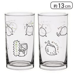 【2種1セット】ゆるいキーウィ グラス