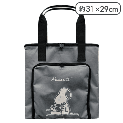 【グレー】スヌーピー 保温保冷バッグ2