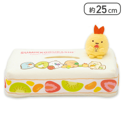 【えびふらいのしっぽ】すみっコぐらし ようこそ！たべものおうこく サンドイッチティッシュBOXカバー