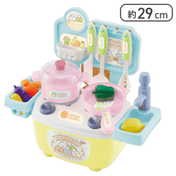 【台座イエロー】すみっコぐらし すみっコパンきょうしつ おままごとシステムキッチン