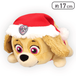 【スカイ】パウ・パトロール サンタ帽子ぬいぐるみ