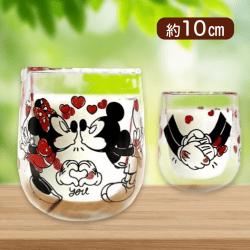 【ミッキー&ミニー】ディズニー ダブルウォールグラス