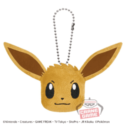 【イーブイ】ポケットモンスター ボールチェーン付きフェイスぬいぐるみ「イーブイフレンズ」vol.1