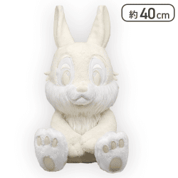 【とんすけ】とんすけ＆ミス・バニー 【MD】100thプラチナホワイト超BIGぬいぐるみ