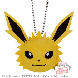 【サンダース】ポケットモンスター ボールチェーン付きフェイスぬいぐるみ「イーブイフレンズ」vol.1