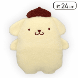 【ポムポムプリン】サンリオキャラクターズ ふわもこワッペンぬいぐるみ