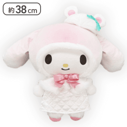 【マイメロディ】マイメロディ・クロミ ホワイトスノーベア BIGぬいぐるみ-マイメロディ・クロミ-
