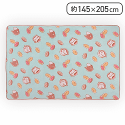 おさるのジョージ プラチナムザッカふわふわビッグ毛布-ドーナツ-