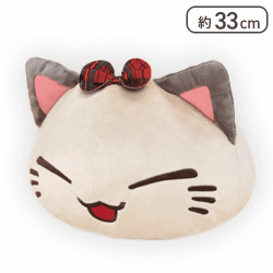 【ベージュ】ねむネコ ラテカラーBIGぬいぐるみ