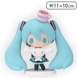 【ツインテール】初音ミク×シナモロール ミニフィギュア