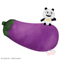 にしむらゆうじ作品 めちゃもふぐっとぬいぐるみ-ぱんだと巨大なおなす-