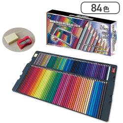 油性えんぴつ84色セットvol.3 メタリックカラー入り