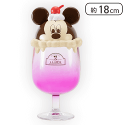 【ピンク】ミッキー＆フレンズ 【FDT】ノスタルジックレトロ喫茶 クリームソーダ小物入れ