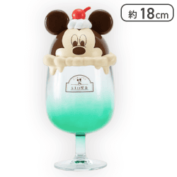 【グリーン】ミッキー＆フレンズ 【FDT】ノスタルジックレトロ喫茶 クリームソーダ小物入れ