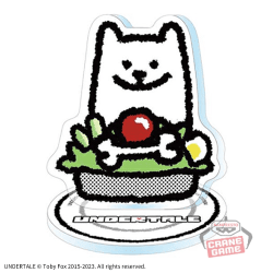 【うざいイヌ】UNDERTALE スタンド付きアクリルプレート-FOOD DESIGN-vol.1