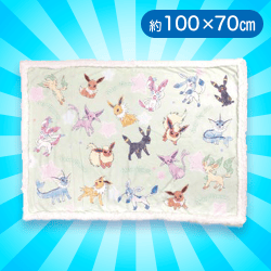 【ブイズ(グリーン)】ポケモンボアブランケット