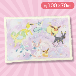 【ブイズ(ピンク)】ポケモンボアブランケット