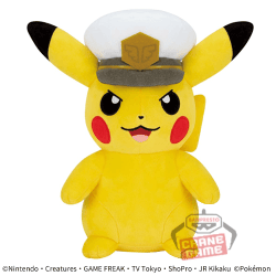 【口開け】ポケットモンスター もふぐっとぬいぐるみ-キャプテンピカチュウ-