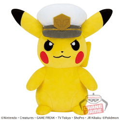 【口閉じ】ポケットモンスター もふぐっとぬいぐるみ-キャプテンピカチュウ-