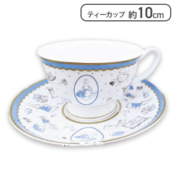 【ペールブルー】ピーターラビット　ティーカップ＆ソーサーセット