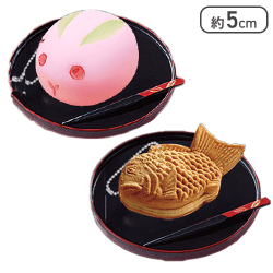 【うさぎ餅(桃)＆たい焼き】もちもち和菓子アソート4 2種セット