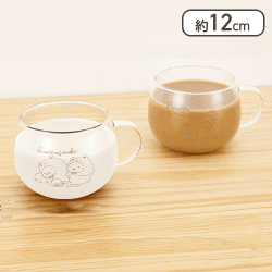 【ちゃいろ】すみっコぐらし おうちでくまカフェ 耐熱ガラスマグセット