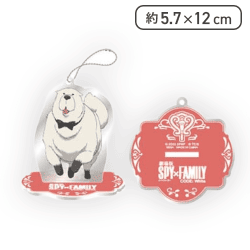 【ボンド(ピンク)】『劇場版 SPY×FAMILY CODE: White』 スタンド付クリアキーチェーン