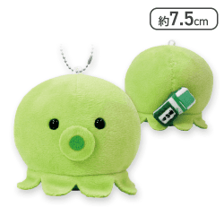 【グリーン】たこ焼きに進化したいたこ ぶるぶるぬいぐるみBC