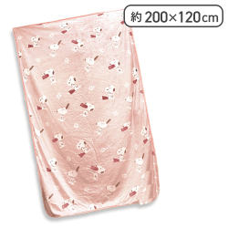 【ピンク】スヌーピー　フランネル毛布3