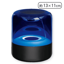 【ブラック】Bluetoothクリアスピーカー ＮＥＯＮ