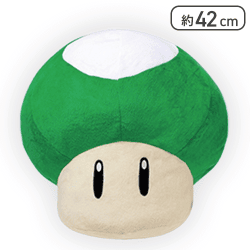 【1UPキノコ】スーパーマリオ 特大サイズぬいぐるみ スーパーキノコ/1UPキノコ