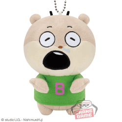 【おばかこねずみ(口開け)】にしむらゆうじ作品 カバンに付けられるぬいぐるみ-さまざまなこねずみ-