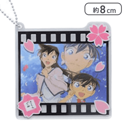 【コナン＆新一＆蘭(私服)】名探偵コナン スクエアアクリルキーチェーン