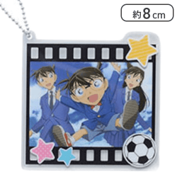 【コナン＆新一＆蘭(制服)】名探偵コナン スクエアアクリルキーチェーン