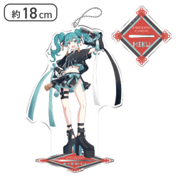 【マイク(ゐ透Ver.)】初音ミクシリーズ スタンド付ビッグクリアキーチェーン“初音ミク”−モダンチャイナ−