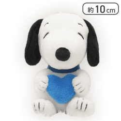 【ブルー】SNOOPY マスコット -ハート-