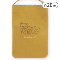 【ブラウン】リラックマ NEW BASIC RILAKKUMA レザー風スクエアショルダーバッグ