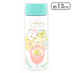 【ホワイト】すみっコぐらし ざっそうとようせいのお花畑 ステンレスミニボトル
