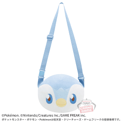 【ポッチャマ】ポケピース 肩掛けぬいぐるみバッグ-ピカチュウ・ポッチャマ-