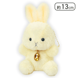 【トパーズ(11月)】Happy Birthcolor Pastel Rabbit -Oval-