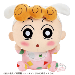 【ひまわり】クレヨンしんちゃん パジャマパーティー もふぐっとぬいぐるみ-ピンクのパジャマだゾ-