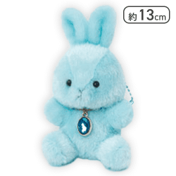 【アクアマリン(3月)】Happy Birthcolor Pastel Rabbit -Oval-