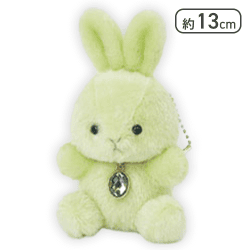 【ペリドット(8月)】Happy Birthcolor Pastel Rabbit -Oval-