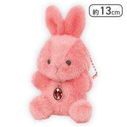 【ガーネット(1月)】Happy Birthcolor Pastel Rabbit -Oval-