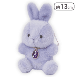 【アメジスト(2月)】Happy Birthcolor Pastel Rabbit -Oval-