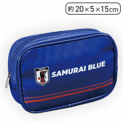 【SAMURAI BLUE】サッカー日本代表オフィシャルライセンス商品 プレミアムスクエアポーチ
