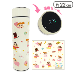 【スイーツ(ベージュ)】クレヨンしんちゃん 温度センサー付きステンレスボトル7