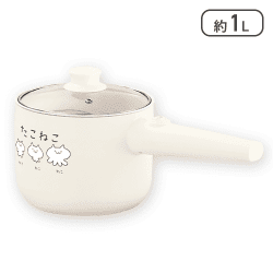 【ホワイト】たこねこ 電気マルチ片手鍋