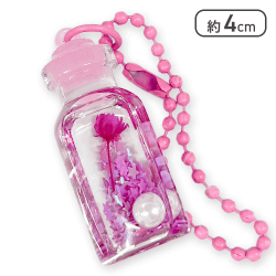 【ピンク】ハーバリウム風フラワーミニボトル